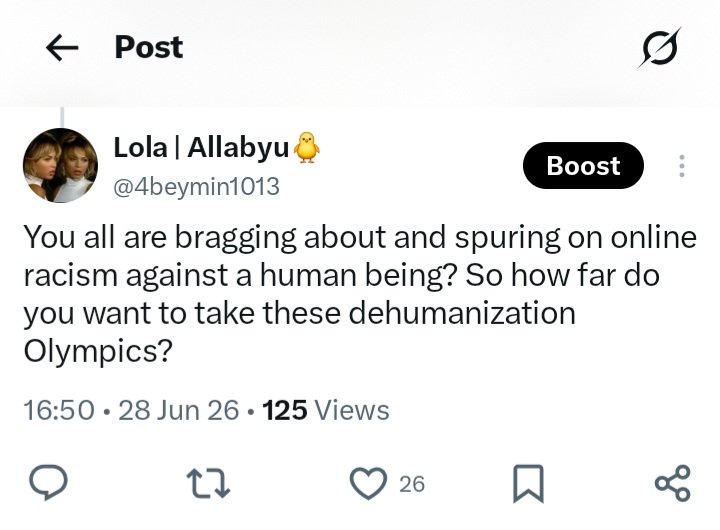 4beymin1013's tweet photo. Blinks think that they have free-range to dehumanize, make racist edits, make 🍇 and bigoted jokes about another human being and then have the audacity to play the victims in the dehumanization Olympics that they participate in? https://t.co/GEtt4g9s8J
