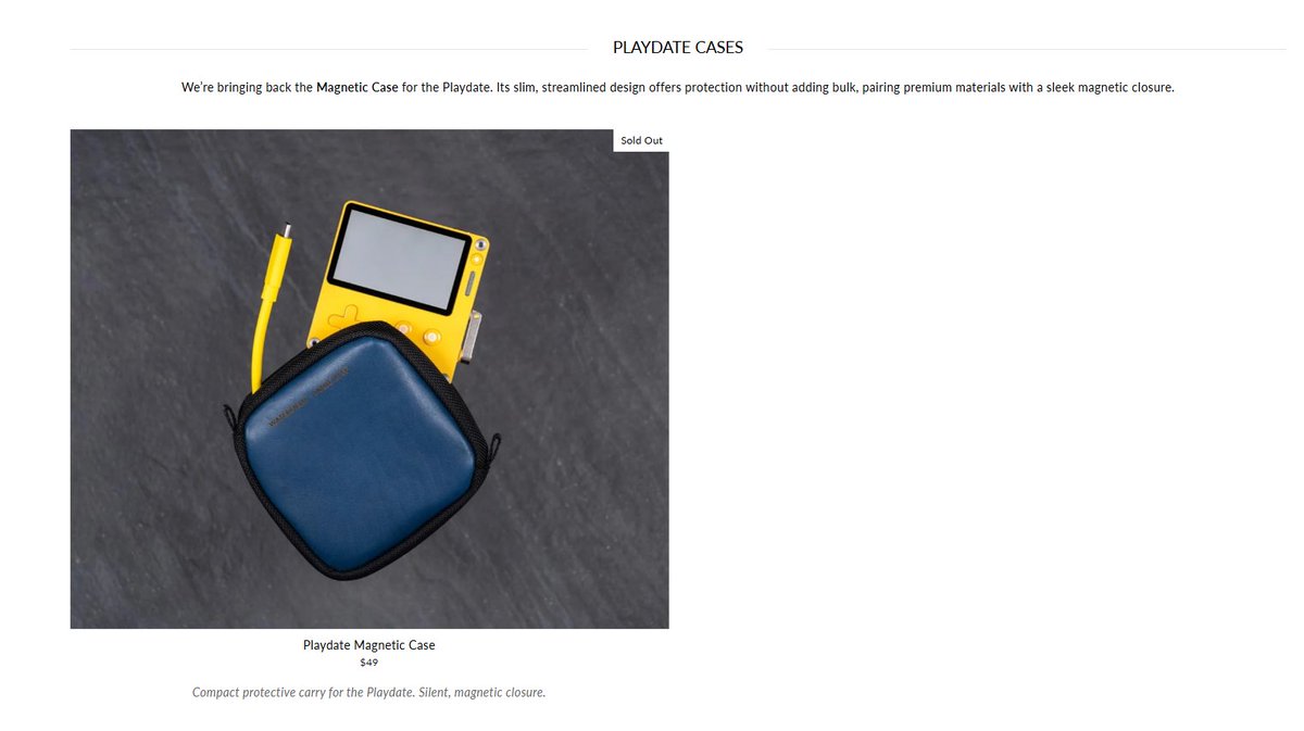 Wario64's tweet photo. WaterField 3DS/2DS/PS Vita/Switch/Playdate cases available Sept 1 - 6 https://t.co/zkOqNzvuYV https://t.co/nwsCliNAV2