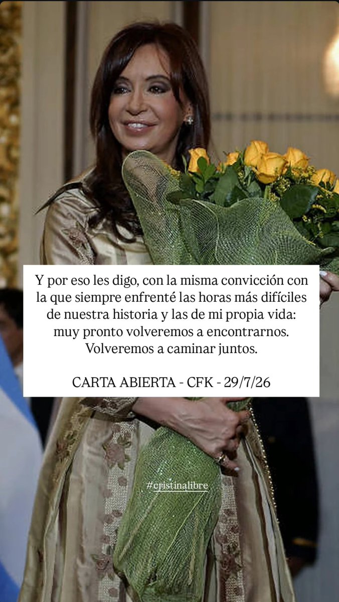 soyshalmita's tweet photo. Para quienes como yo, la extrañan todos los días! #CristinaLibre https://t.co/d4hlWvRuPJ