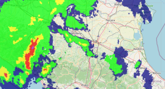 AllertaMeteoRER's tweet photo. ⚡️#InfoMeteoER Linea di #temporali con piogge intense e frequenti fulminazioni sul crinale appenninico della provincia di #Parma in lento spostamento verso nord-est.
➡️https://t.co/U43jUOxabj https://t.co/ng0JKH6VEY