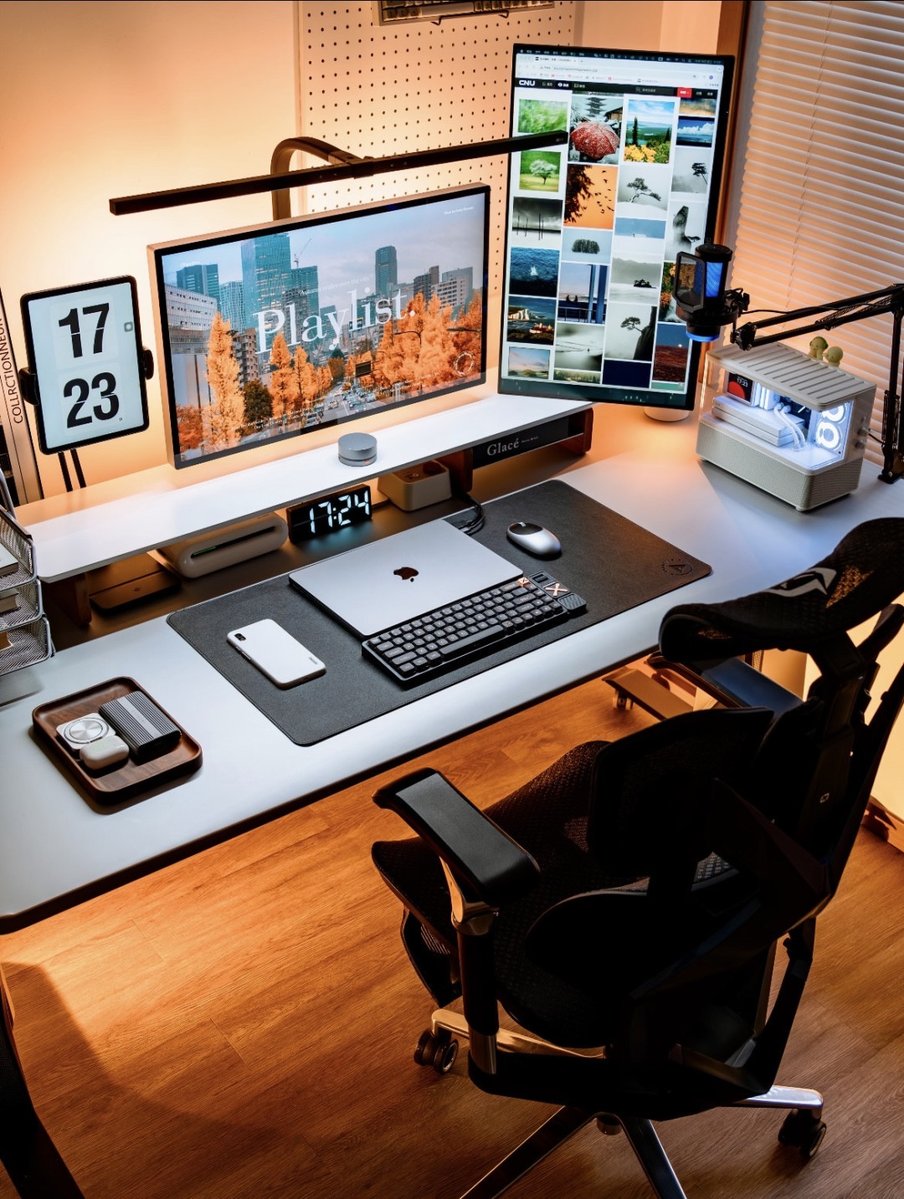 HOLAR92100035's tweet photo. Transforming my workspace one small tweak at a time—snag this cozy, clutter-free desk setup for focused work vibes. https://t.co/lL1zrqO0KK