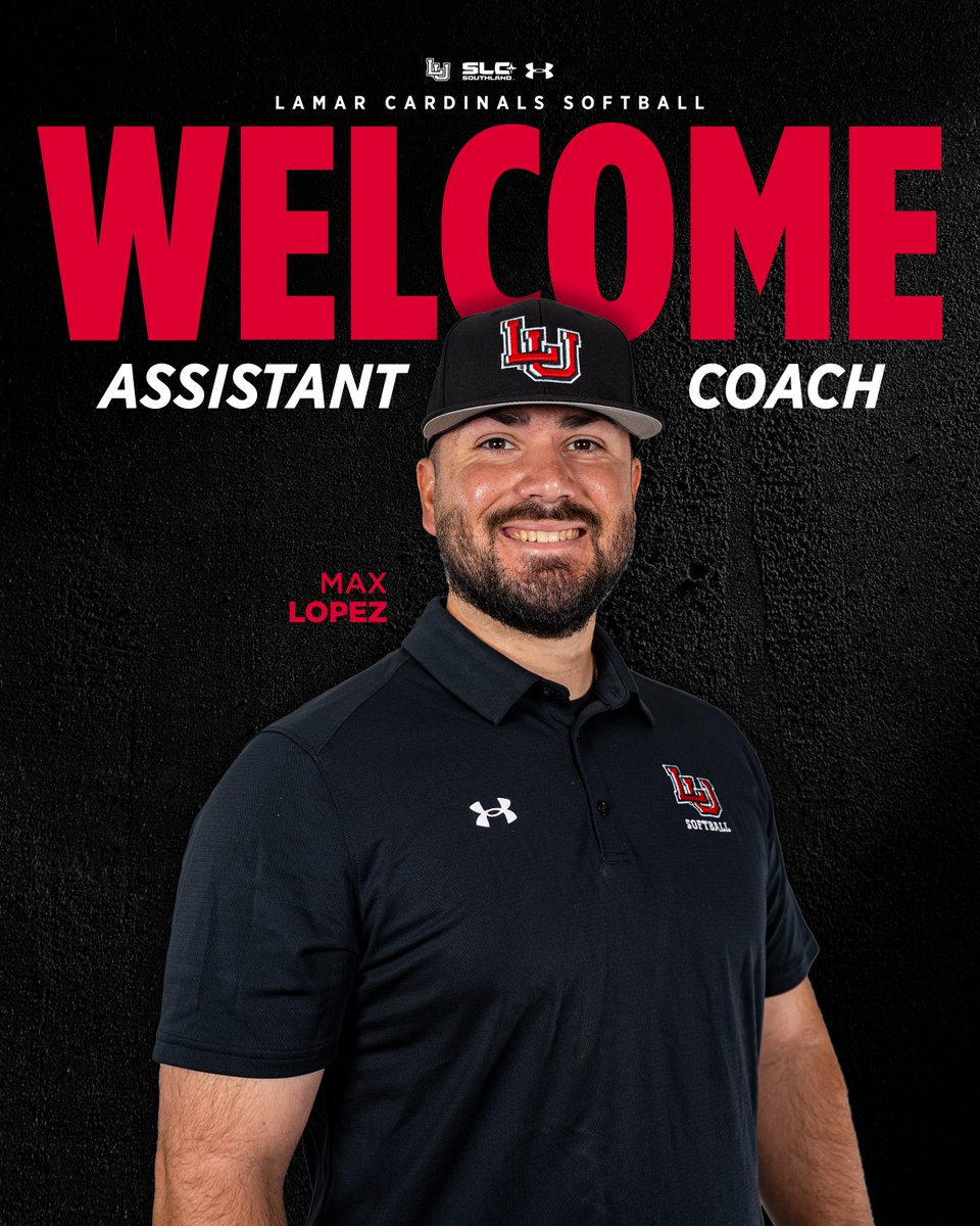 LamarSoftball's tweet photo. Lamar Softball Adding Max Lopez to Coaching Staff

STORY: https://t.co/SMEkAiaE2k

#PeckEmCards https://t.co/M2QbO98S5g