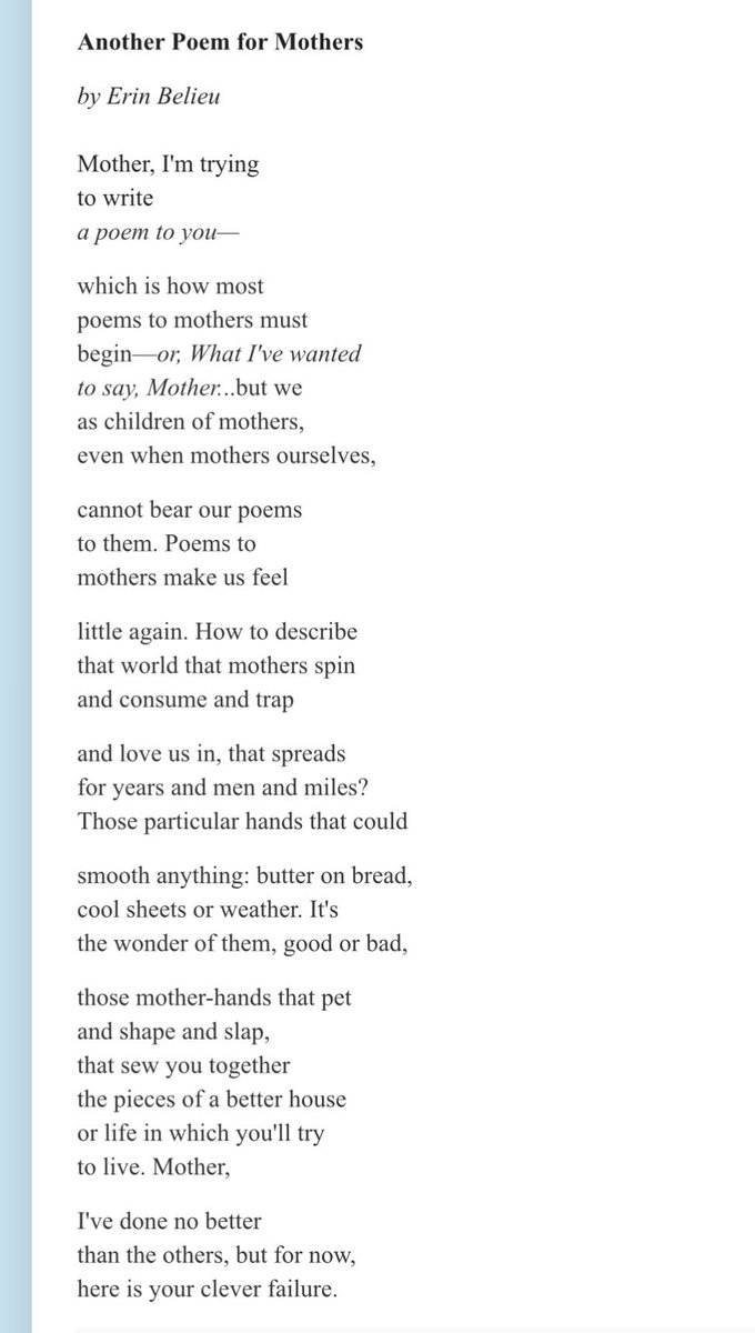 mag_gabbert's tweet photo. Looks like it’s time to enjoy a favorite poem by Erin Belieu! https://t.co/HLA572PTEQ