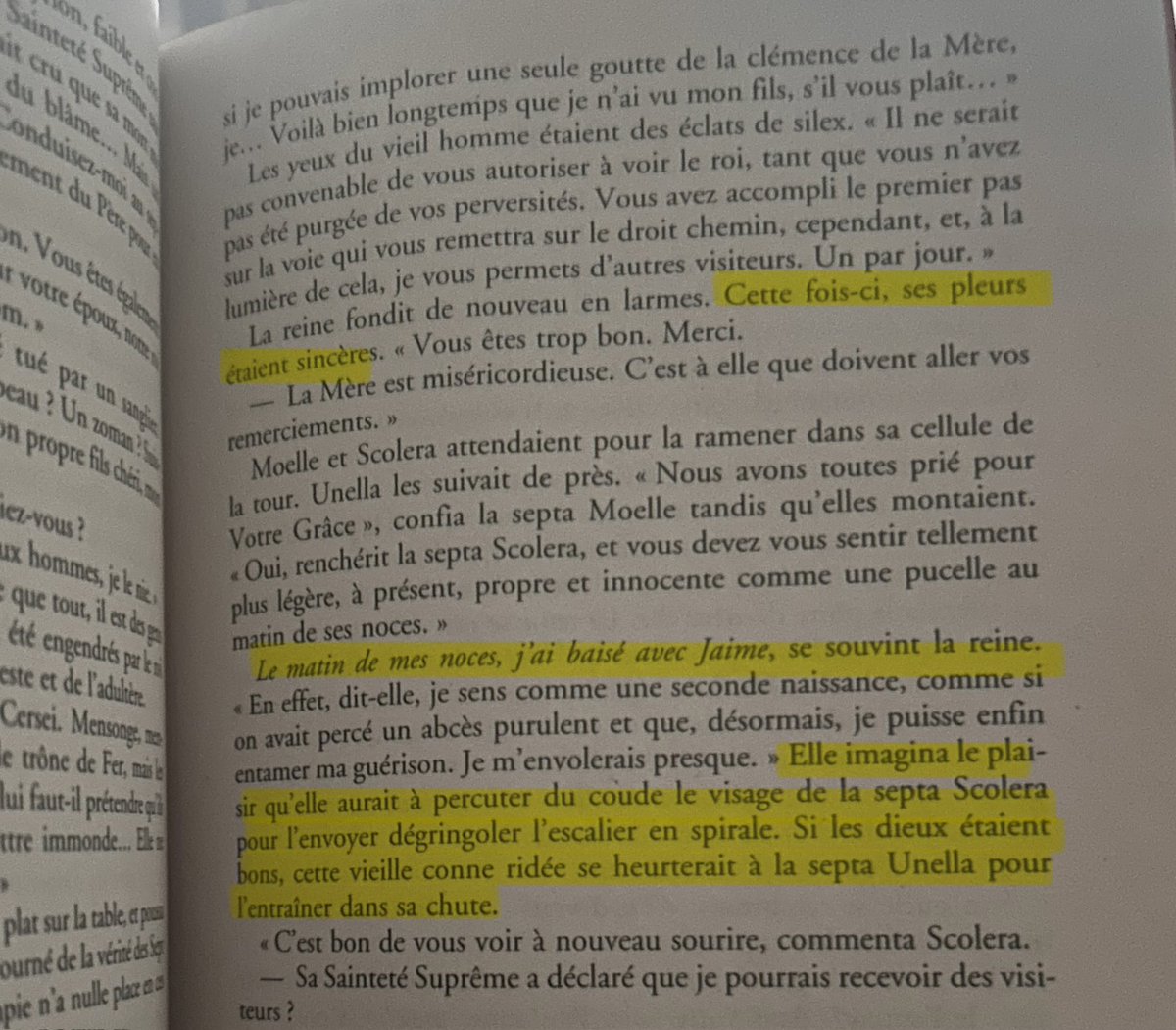dunaryen's tweet photo. AHAHA les chapitres de Cersei m’avaient tellement manqué
Elle est tellement drôle https://t.co/K21iDIxxrT