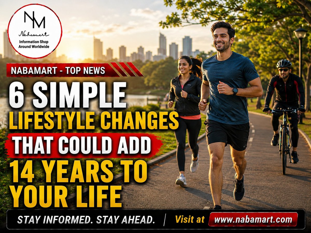 nabamartnews's tweet photo. A nutritionist revealed that making simple lifestyle changes could help increase life expectancy, explaining that adhering to six key factors could be linked to adding about 14 years to life expectancy
#HealthyLifestyle #Longevity #HealthyHabits #LifeExtension #WellnessTips https://t.co/O73SJQaL7E