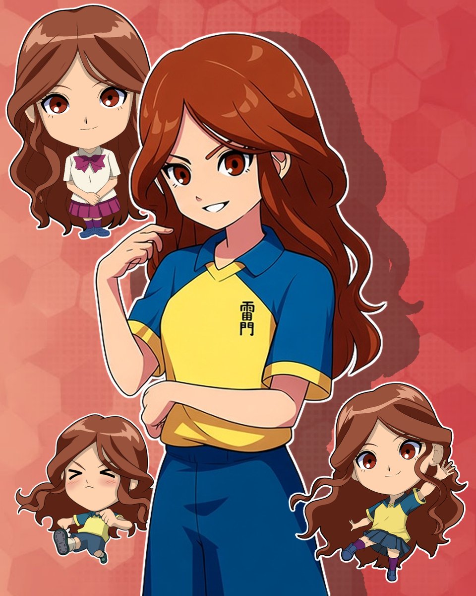 CAZADORX7's tweet photo. Me tomé la molestia de recortar las ilustraciónes de las gerentes en el juego de inazuma eleven cross.
Excepto a Silvia/ Aki a ella la tuve que terminar de dibujar haha! ya que su ilus no sale completa!
y Ademas coloqué mis dibujos de ella estilo chibi para acompañarlas!! y salio un bonito edits de las gerentes!

Me gusta mucho dibujar a las gerentes, ojala tuviesen mas protagonismo!
Se olvidaron de Fuyupe/ Camelia.. R.I.P
#inazuma #inazumaeleven #イナズマイレブン