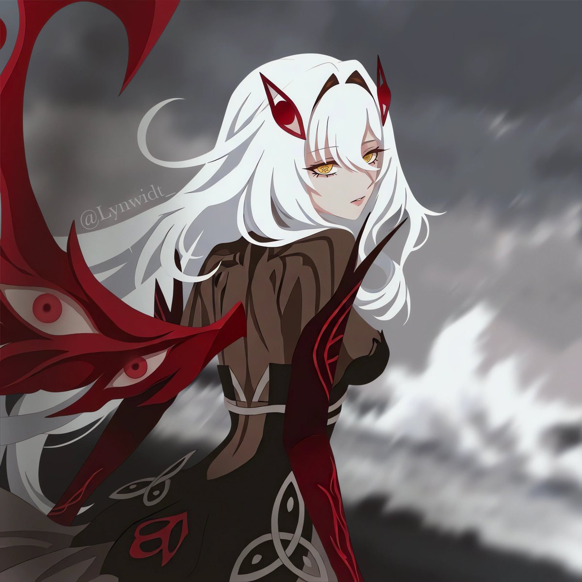 Lynwidt_'s tweet photo. Ronova fanart 👁❣️ Ruler of dead hehe (art by me!) 
#ronova #ronovafanart #genshinimpact #art #ロノヴァ #GenshinFanart https://t.co/Ylr275DJBd