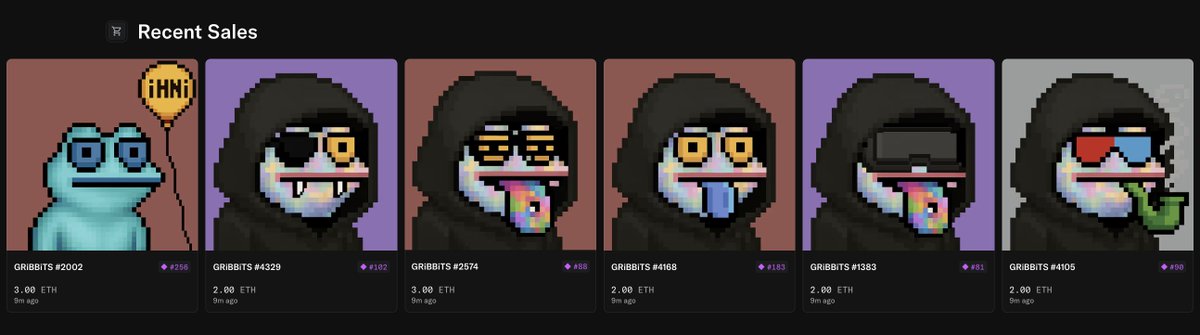 antonimasso's tweet photo. Some one just bought these @GRiBBiTS_  for 14 ETH
You still have time to buy some before the floor price is 1 ETH, https://t.co/9U7AK10Mr2
