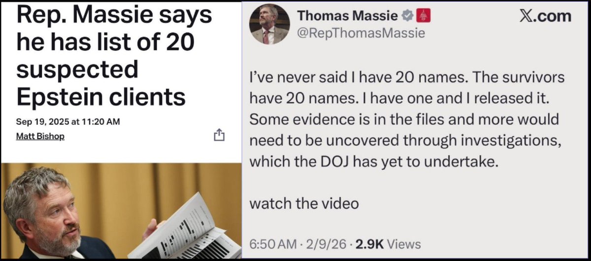 PlisskenPatriot's tweet photo. Reminder that Thomas Massie is actively protecting pedophiles. https://t.co/bFhSIsvuG9