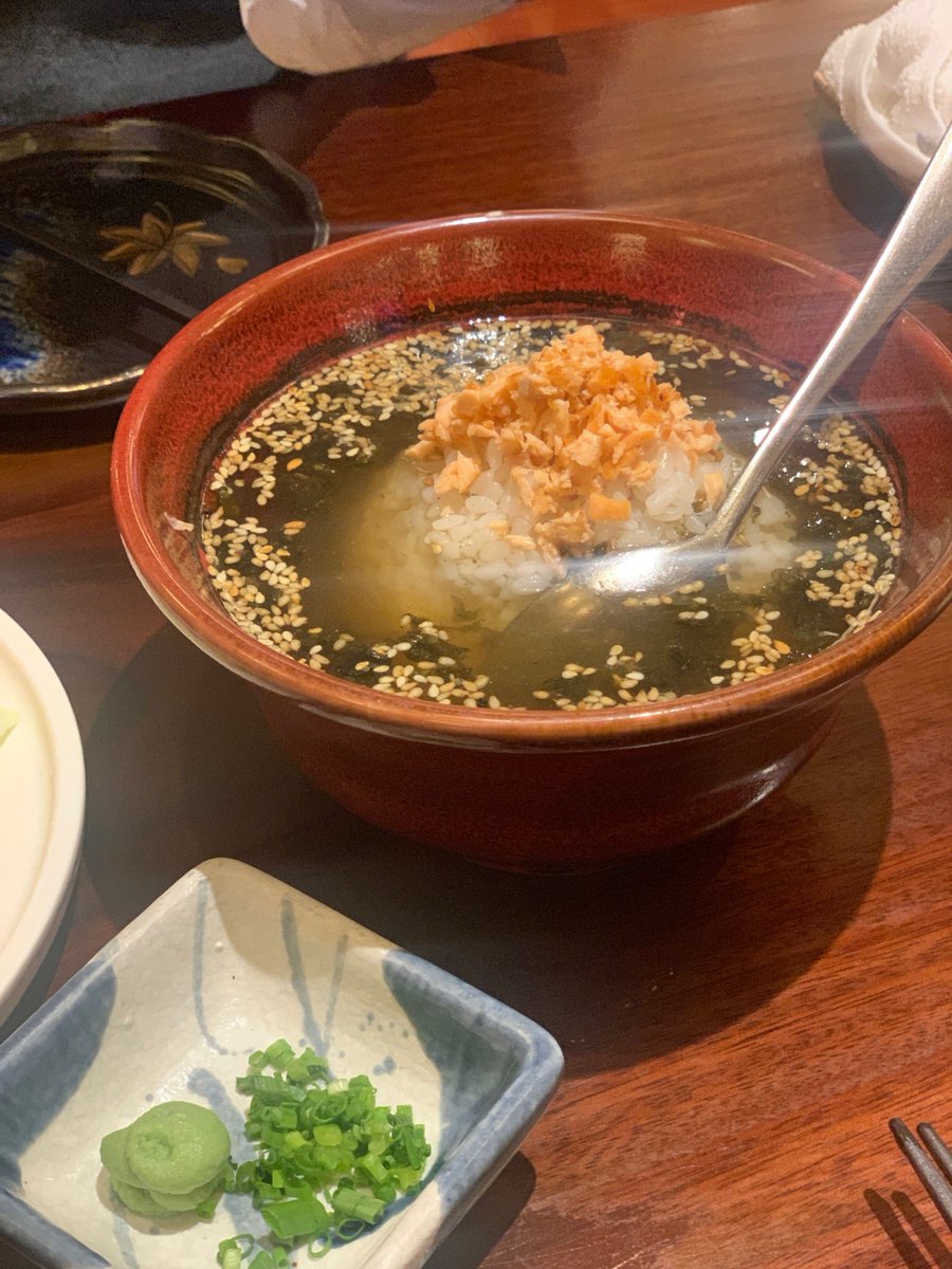 MahiHasan10's tweet photo. Late night, warm miso soup, a bowl of white rice, and the quiet hum of the diner. Small joys taste the best when it’s just us. https://t.co/3SlBl8rpO4