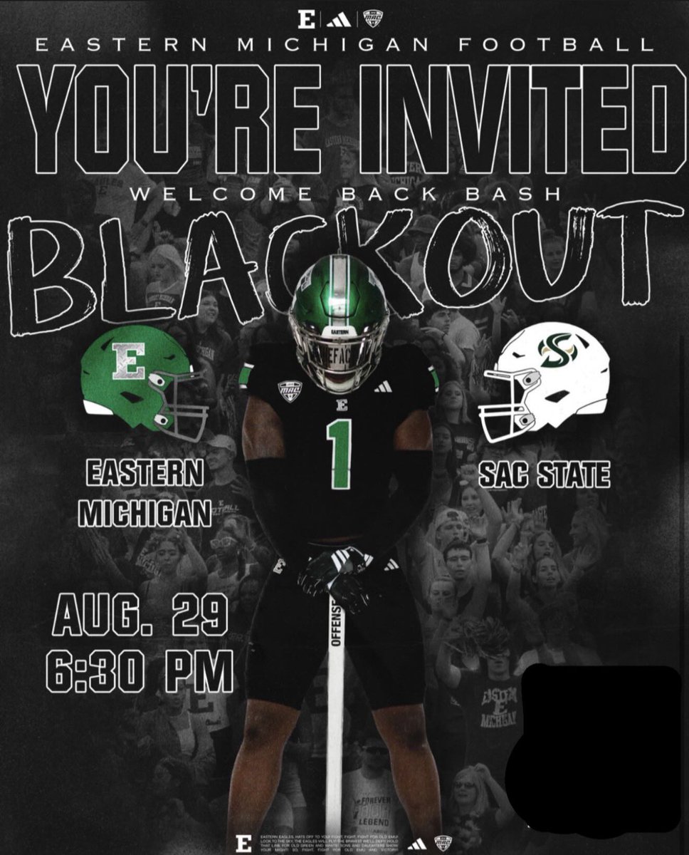 Jchally777's tweet photo. Blessed to have been invited to join Eastern Michigan Football on the sideline vs Sacramento State. Looking forward to visiting! @EMUFB @AlanHensell https://t.co/3BH3WFlyEv