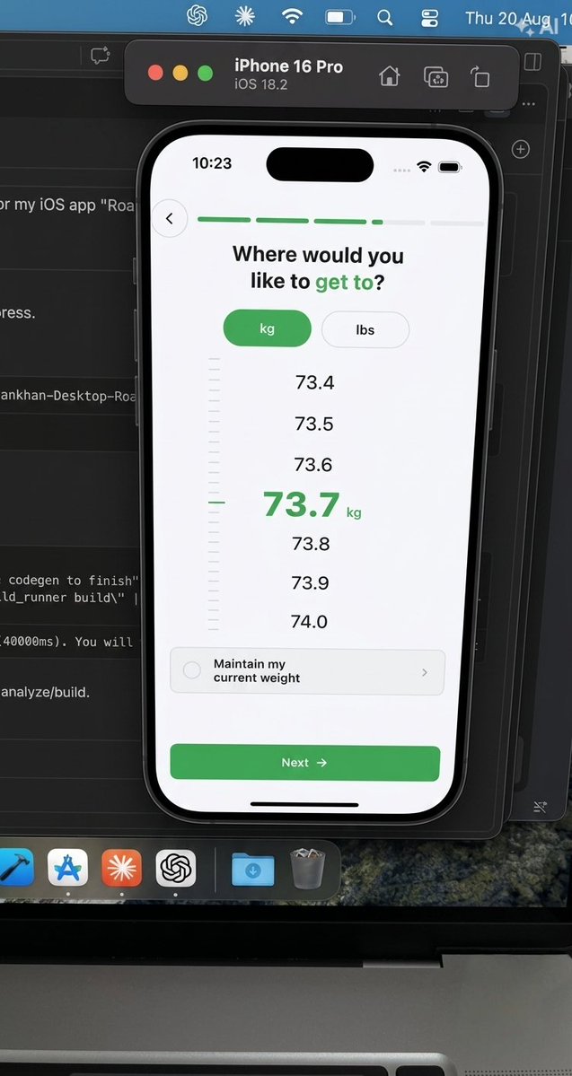 AlphaBlockLabs's tweet photo. Onboarding — Slide 6

Just finished designing the 6th slide of my app’s onboarding flow.

What do you think — does this feel polished enough, or are there any areas you’d improve?

I’d really appreciate some honest feedback before I move on to the next screen. https://t.co/SkXZs9bDDx