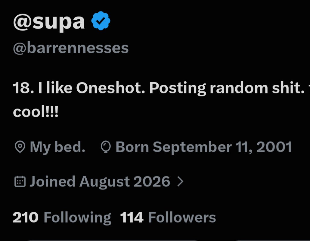 barrennesses's tweet photo. I dreamed that I would be popular, hey. 
I don’t dream anymore.
joke, but thanks for 114 followers!!! i love you all!!! https://t.co/3Z3ZQ3jGrC