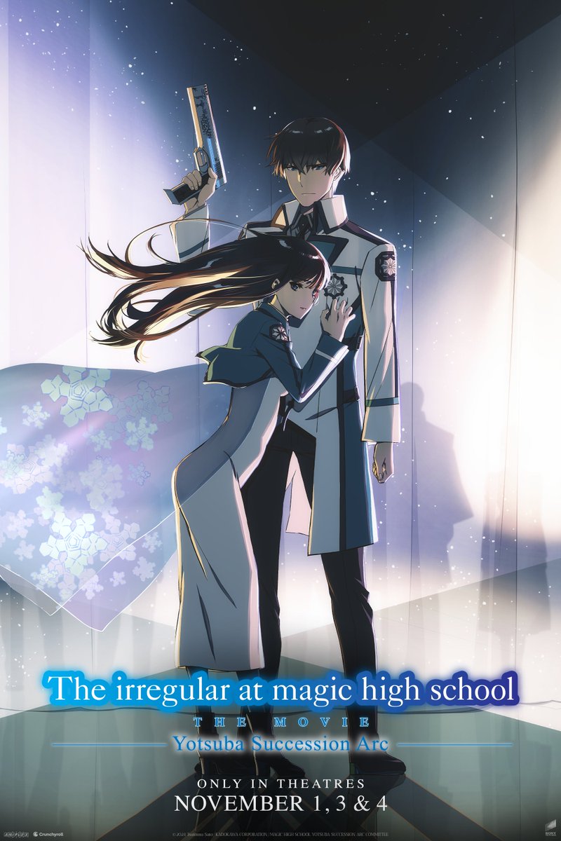 MahoukaUSA's tweet photo. The Yotsuba family’s secrets will finally be revealed! Watch The Irregular at Magic High School THE MOVIE -Yotsuba Succession Arc- in theatres for three days only: November 1st, 3rd, and 4th! https://t.co/9ATHn9NXPP