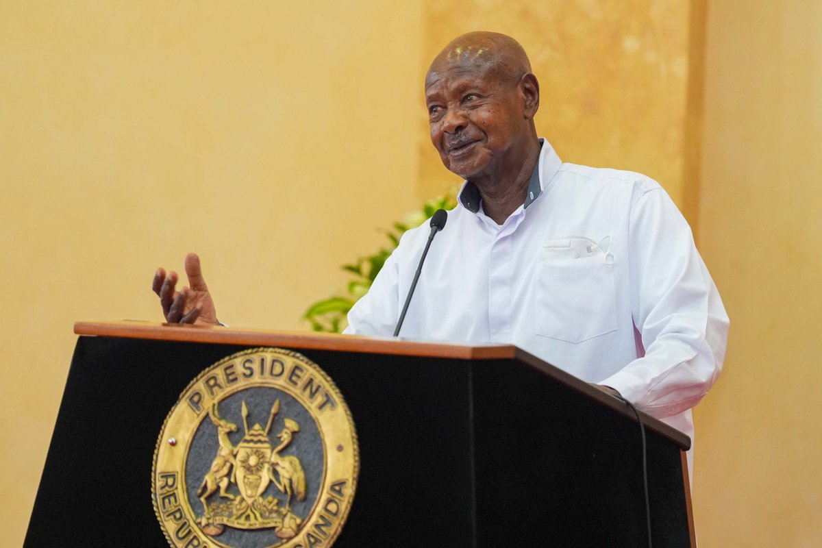 KagutaMuseveni's tweet photo. I congratulate the retiring Generals for the great contribution they have made to the UPDF. The Army and the NRM have been able to build peace and security in Uganda because of many factors, including our ideology of patriotism, modern military technology and the strength of our national economy.