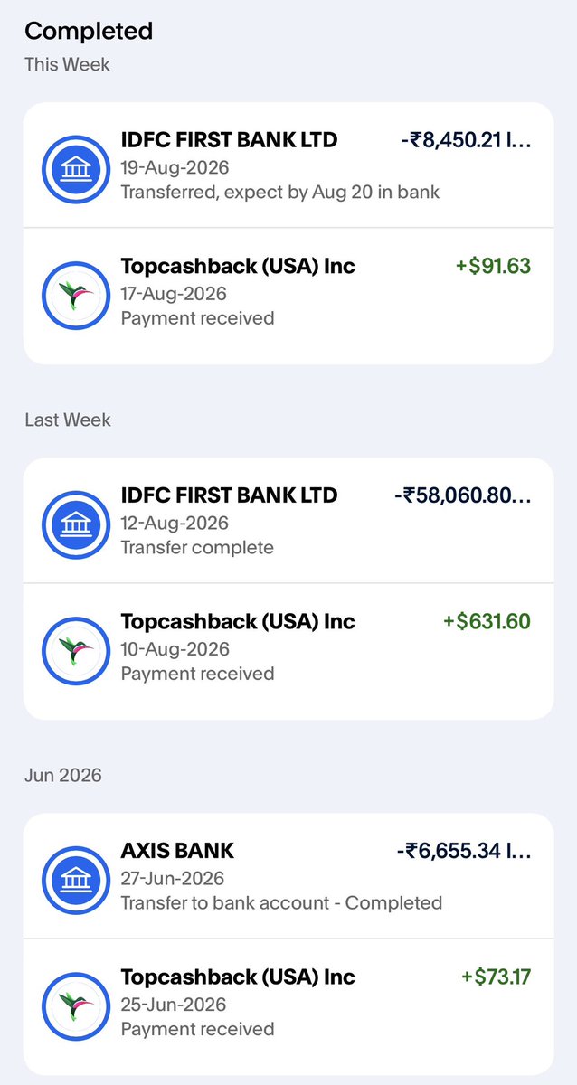 Boopathy_SA's tweet photo. Two essential resources not to overlook on your international travel:

1.  TopCashback - whether paying with cash or redeeming points
2.  Visa Power Travel 

These platforms can effectively provide cashback or rewards on your travel expenditures at no additional cost.

Review the Visa cards you have used internationally in the past. Many cards offer complimentary benefits or cashback opportunities that can be claimed with minimal effort.