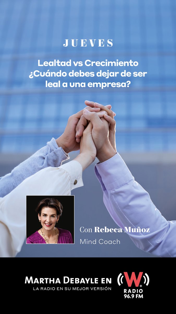 marthadebayle's tweet photo. ¿Siguen en su trabajo por lealtad... o por miedo a cambiarse? Nuestra querida Rebeca Muñoz, Mind Coach, nos ayuda a identificar cuándo es momento de cerrar ciclos para seguir creciendo. https://t.co/0ypGHiI3Zr @Rebmangas https://t.co/1dxEsSDVWN