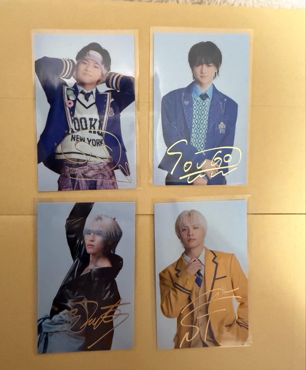nyankoukan's tweet photo. EBiDAN エビダン Yes!東京 HMV店舗特典 箔押し サイン トレカ 楽天特典

【譲】 
HMV:伊藤 SHOW 千田 武田
楽天:杢代 SHOOT 竹野 高岡

【求】 EIKU(タワレコ、楽天) 
REI(HMV制服) 
田中雅功(HMV特典)
ユーキ(HMVヒーロー)

bio欄の現場または、郵送可能です。
お気軽にお声かけください🙇‍♀️ https://t.co/HZ4cmPFYPJ