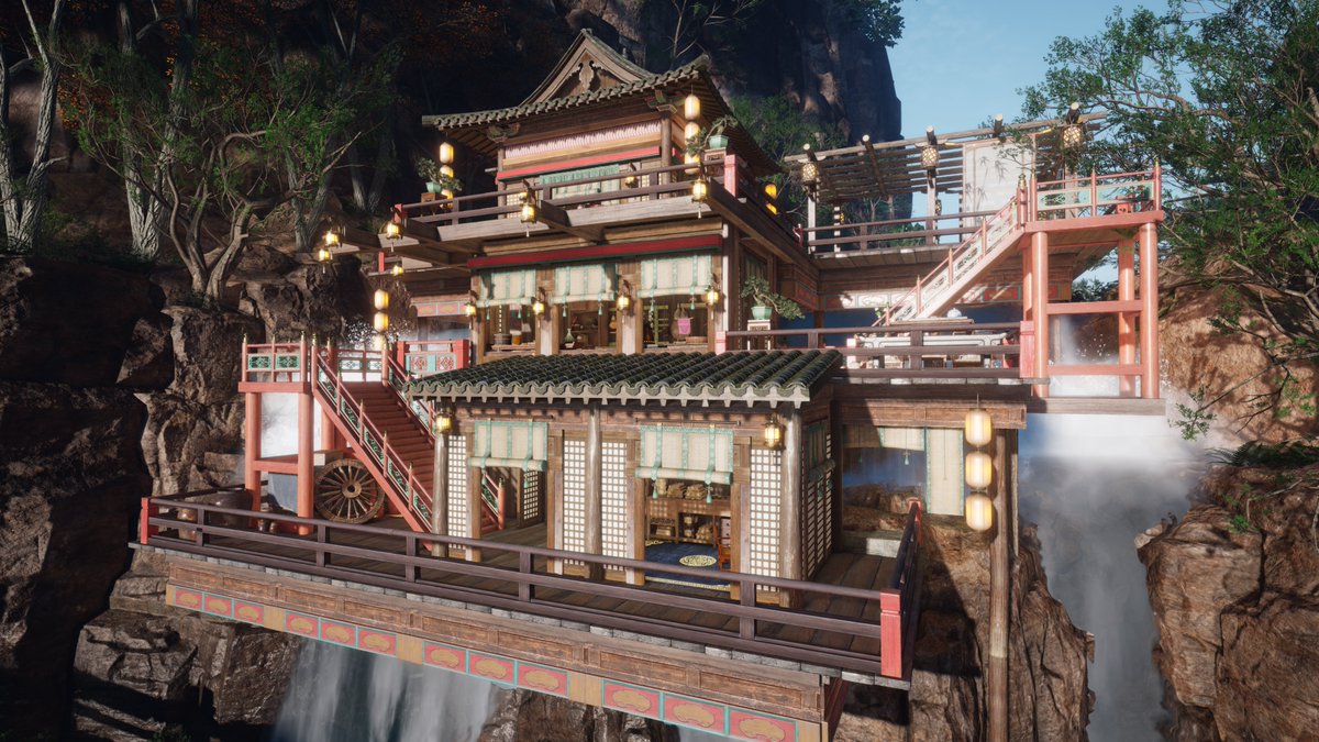 LeisureLuth's tweet photo. Done making my base in Where Winds Meet 🤭
#wherewindsmeet #wwm #housing https://t.co/Xr50dwcz1B