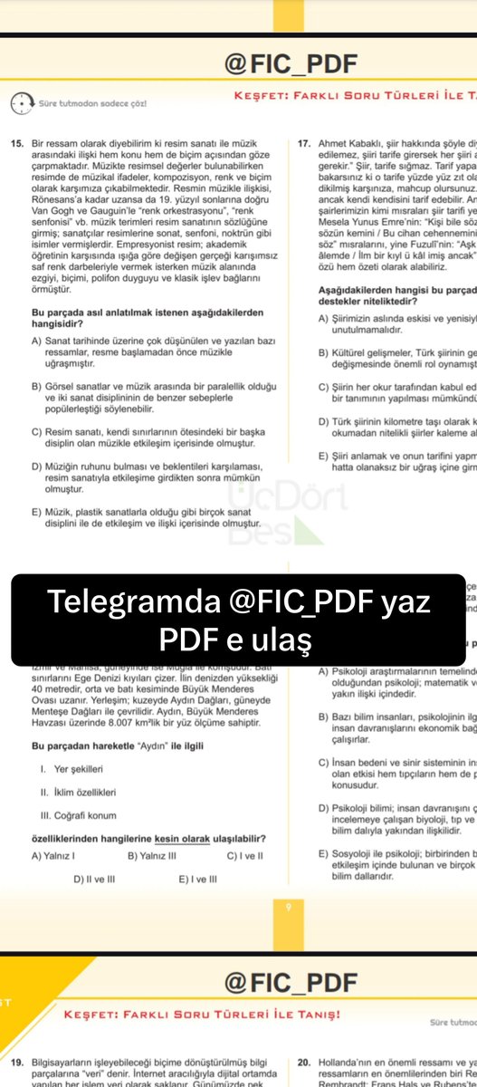 FIC_PDF's tweet photo. 2027 345 Sıfır Risk Paragraf Soru Bankası Hizmetinizde !🤌💪 Ücretsiz PDF için 
Link : https://t.co/gmvLy5e1qL https://t.co/fe3btSTFvS