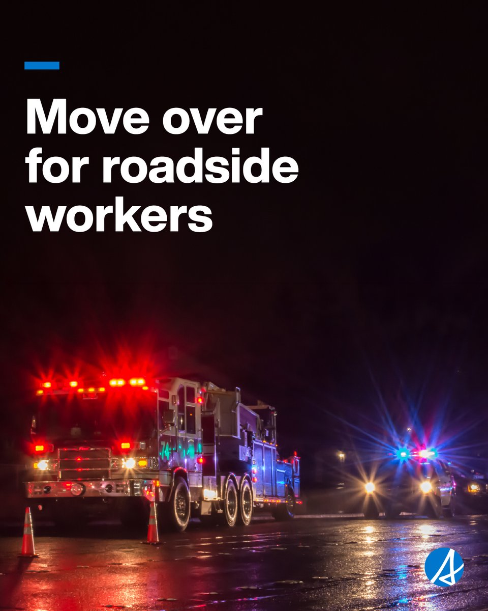 ABTransComm's tweet photo. Slow down in construction zones. Drive with care and consideration. Speed fines double when workers or any stopped roadside vehicle with flashing lights are present. https://t.co/Eq0YuF0jLh
