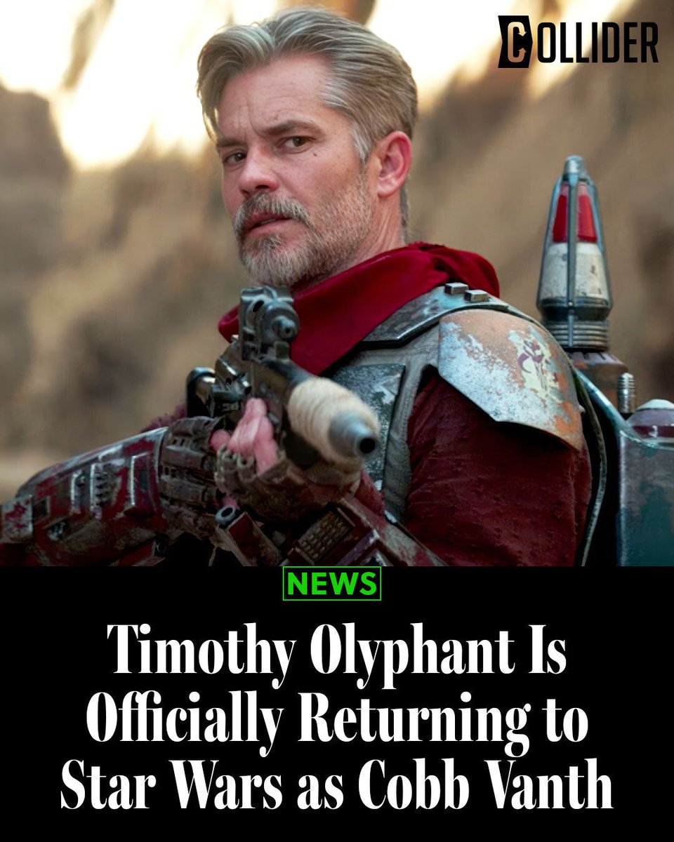 Collider's tweet photo. Cobb Vanth is riding back into the Star Wars universe. 🤠⭐

Timothy Olyphant is officially returning as the fan-favorite Mandalorian character in LEGO Star Wars: The Mandalorian, an animated special that brings back a whole roster of familiar voices from the live-action series.

And yes, Olyphant isn't the only one returning. Nick Nolte, Giancarlo Esposito, Ming-Na Wen, Temuera Morrison, Rosario Dawson, and more are back — with Carl Lumbly taking over the role of Greef Karga.

Here’s everything we know about the new LEGO Star Wars adventure, coming to Disney+ September 2. https://t.co/NrgKNYGm9x