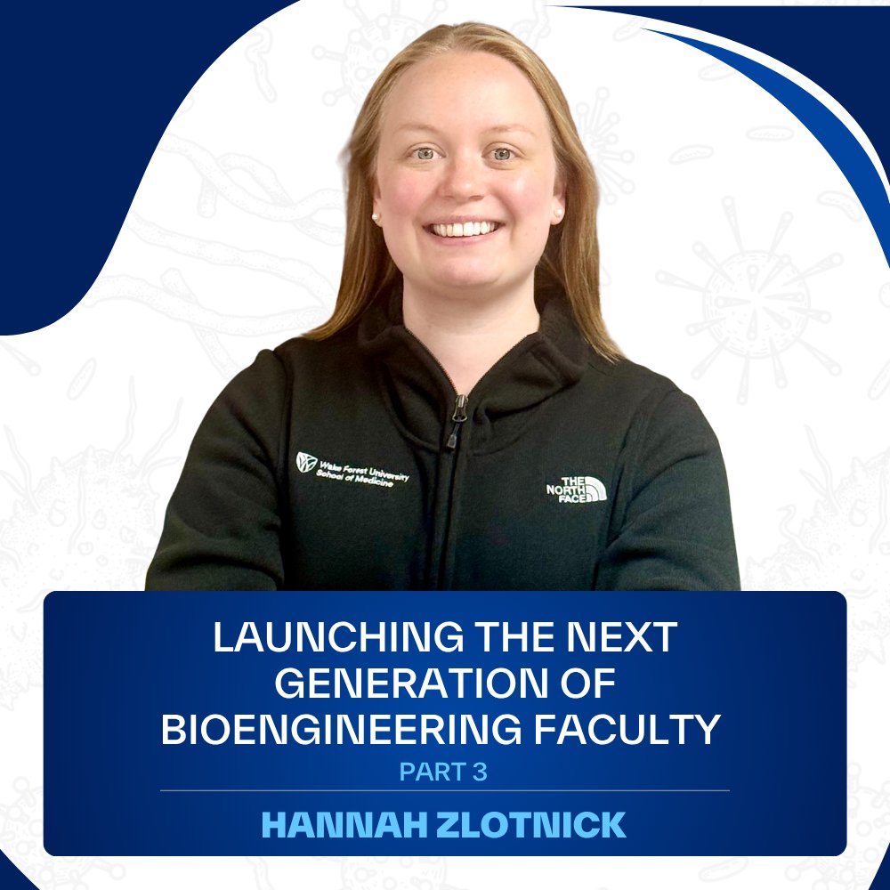 pennbioeng's tweet photo. From Penn to Wake Forest: Hannah Zlotnick (Ph.D. BE 2022) is launching a lab focused on clinically relevant solutions for orthopaedic disease.

See how her Ph.D. training helped shape her path to faculty leadership: https://t.co/OZNdlVWEGB

@PennEngineers #Bioengineering https://t.co/YBJX7nsuQ5