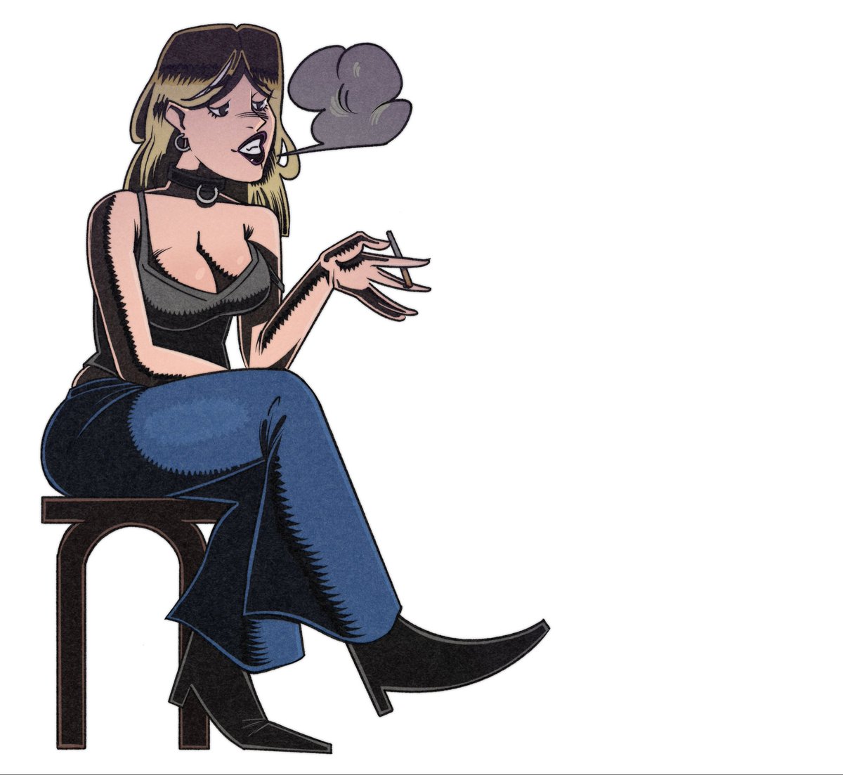 afolkend's tweet photo. Hi, I'm Afolkend, and you've doomscrolled your way to my art. Enjoy! 🖤 https://t.co/E94iPNlvI9