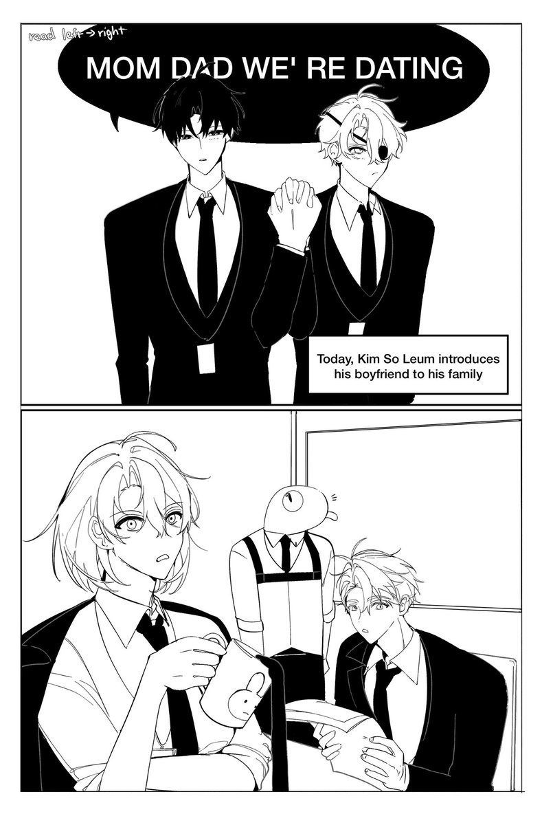 shion_due's tweet photo. [3/5] 
Looks like his parents and a lizard aren’t happy about this daughter-in-law
#괴담출근 #GSGW #gsgw #SolSah https://t.co/lHv3Rss3Gj
