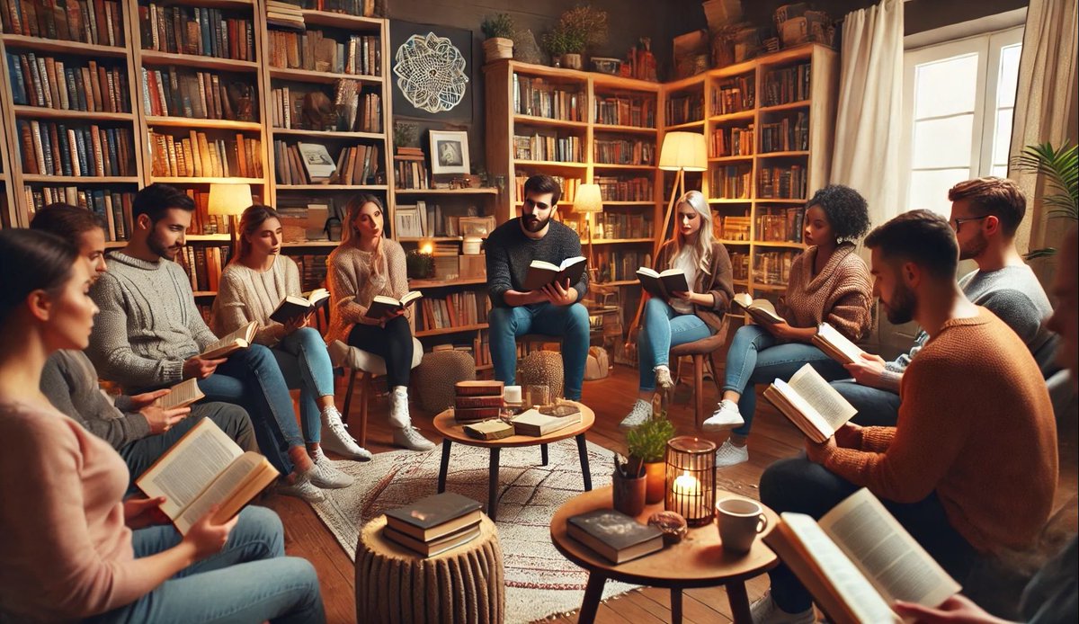 James_Walker_1's tweet photo. Calling all book lovers! Our campus literature club is hosting a cozy book swap u0026 talk this Friday at the library lobby. Bring your favorite read, grab a new one, chat with fellow lit fans—free snacks included! Don’t miss it! https://t.co/gpQzkP3glW