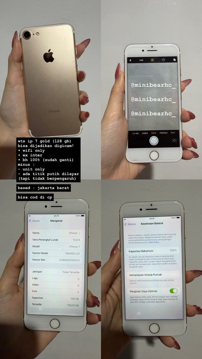 carrotbbbi's tweet photo. wts iphone 7 gold (128 gb) ex inter 

800k nego 

bisa cod di cp 

#zonauang https://t.co/xZKQ6uGWGN