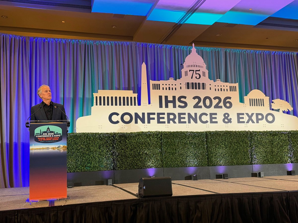 starkeyhearing's tweet photo. Innovation is stronger when the industry comes together. Starkey was proud to sponsor #IHS2026 and join hearing professionals from across the country. Dave Fabry, Ph.D., contributed to conversations shaping the future of hearing healthcare. #HearingHealthcare https://t.co/TBTyFwtpmA