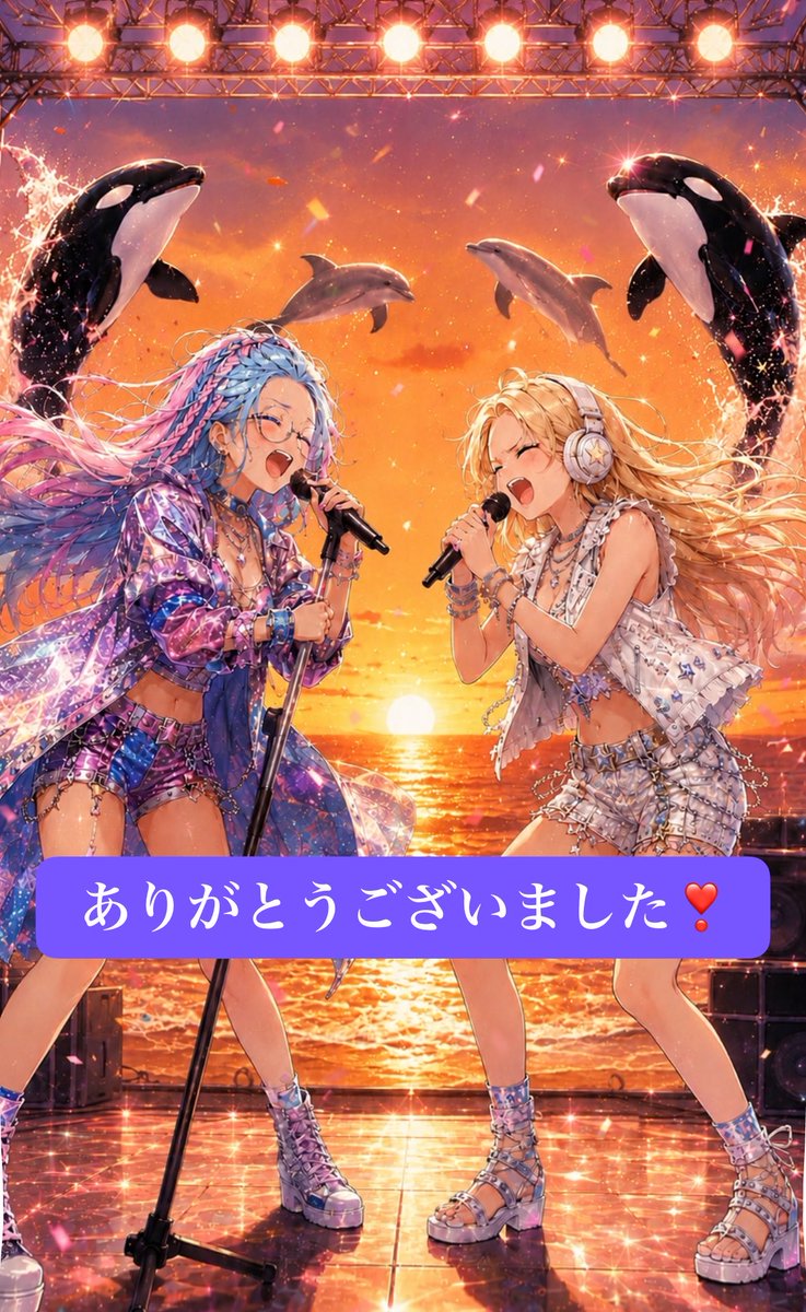 ria3orangesing's tweet photo. 今夜は「夏の姉妹枠」にお越しいただき、
本当にありがとうございました🥰

相変わらず、
バタバタワイワイな姉妹枠でしたが、
楽しんで頂けてたら幸いw
毎度コメント全部拾えずでごめんなさいだけども読めてるからね‼️←

2枠同時花火は奇跡だったね🥰
2人とも本当にありがとう❣️

次は冬休みっ⛄️🎤 https://t.co/05C9cHpLu7