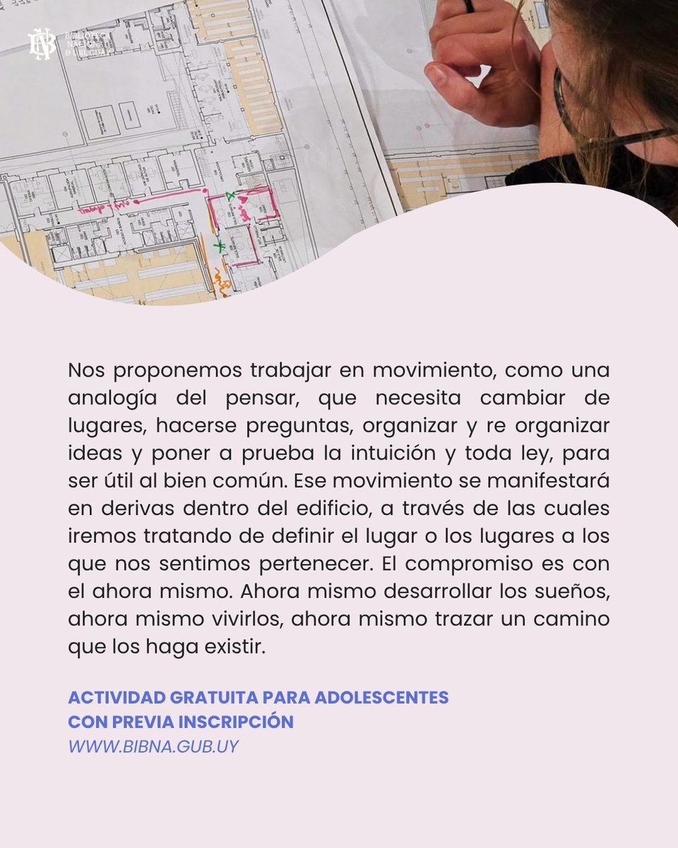 BNUruguay's tweet photo. ✍️Agosto en la @BNUruguay | 𝗘𝗻 𝘁𝗼𝗱𝗮𝘀 𝗱𝗶𝗿𝗲𝗰𝗰𝗶𝗼𝗻𝗲𝘀: la palabra en movimiento, un taller de Magela Ferrero para adolescentes.  

🗓️Jueves 27 de agosto - 16 a 18.30 h
 🎟️Gratuito con inscripción previa 
➡️https://t.co/lMeESZ6ej6 https://t.co/kTGvBV6ouR