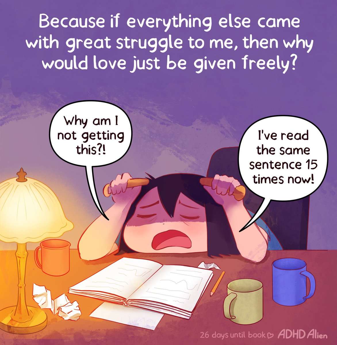 ADHD_Alien's tweet photo. I've always felt like I needed to earn love - and if it comes easily, I get suspicious.
(Will post strategies for this soon) (1/3) https://t.co/te0qcmCcWx