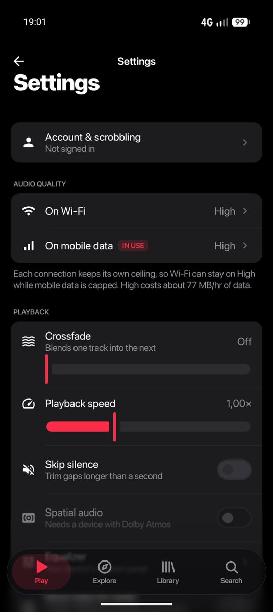 Sans_Google's tweet photo. New open-source YouTube Music client for Android: BitChord

A modern player with a clean interface inspired by Apple Music, no ads and no official Google API.

Interesting features include:
🔹Gapless playback with crossfade (0 to 12 seconds)
🔹Offline downloads with embedded cover art and metadata
🔹Local library + YouTube Music streaming
🔹Google login via an in-app WebView (cookies only)
🔹Scrobbling to https://t.co/poeI7jWuwd and ListenBrainz
🔹Different audio quality for Wi-Fi and mobile data
🔹Dynamic Material 3 interface based on album art
🔹Synced lyrics, sleep timer, system equalizer...

Built with Jetpack Compose, Media3 and NewPipeExtractor.

Still a young project, but clearly promising. One to watch.

GitHub repo 👇
https://t.co/Omh2g6F7Q3

Who has already tried BitChord or another alternative client?

#OpenSource #Android #YouTubeMusic #FOSS #Privacy #BitChord