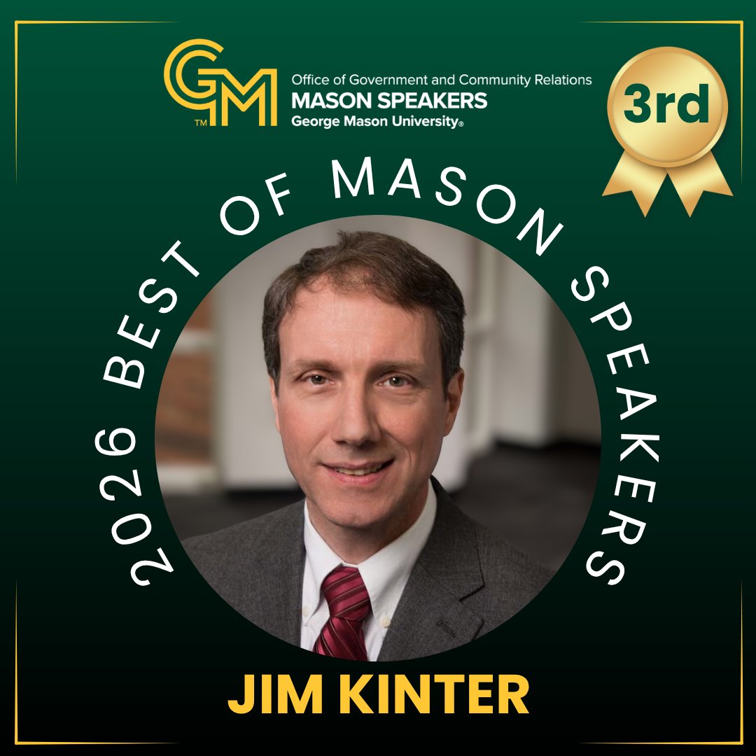MasonGovComRel's tweet photo. Best of Mason Speakers🎙️
Jim Kinter is one of our most-requested speakers for 2025-26. 🎉As a member of @VirginiaClimate's leadership team, Kinter brings clarity and urgency to conversations about the environment, climate change, and Virginia’s future.
🔗:https://t.co/SWjNF5sZBO https://t.co/ZlMzgHN3ZV