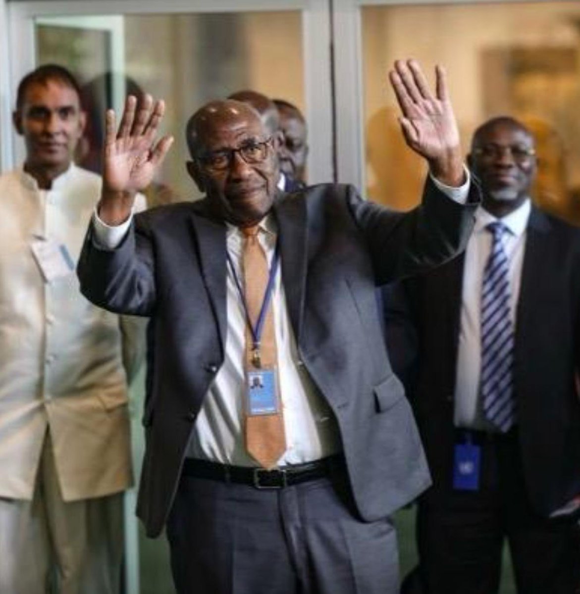 RobieKakonge_'s tweet photo. Greatly honored to be part of the team supporting Uganda’s candidate for UN Secretary-General, Amb. @OOtunnu_. It is inspiring to witness the exceptional warm reception he is receiving as he engages stakeholders across the world. I also commend Hon. @RuhakanaR for his able stewardship as Special Envoy. 🇺🇬

@UgandaMediaCent @UgandaMFA @StateHouseUg @GCOFUG @oterophoto