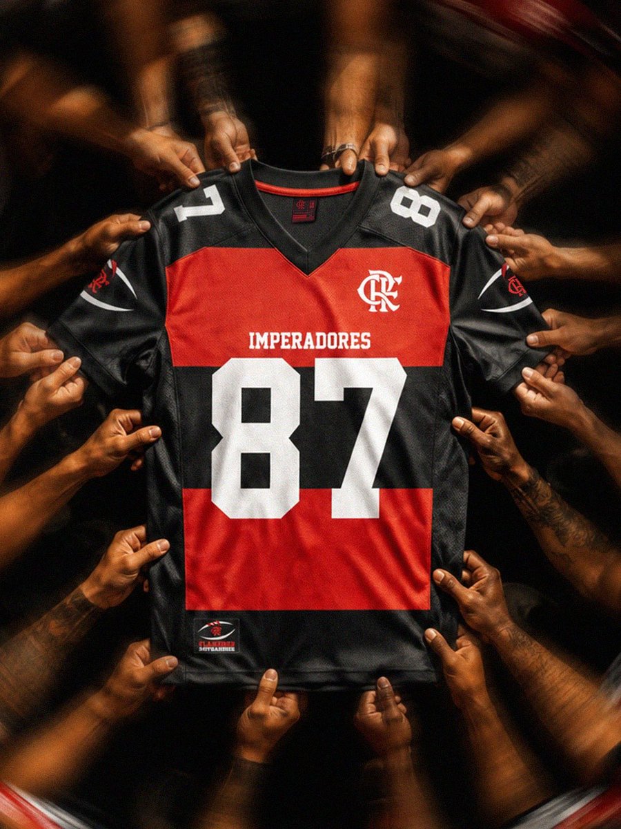 flamengofa's tweet photo. O manto mais cobiçado do FABR! 😍🏈🔴⚫️
#Flamengo #FutebolAmericano #FlamengoImperadores #Braziline https://t.co/BbKnrNx7sT
