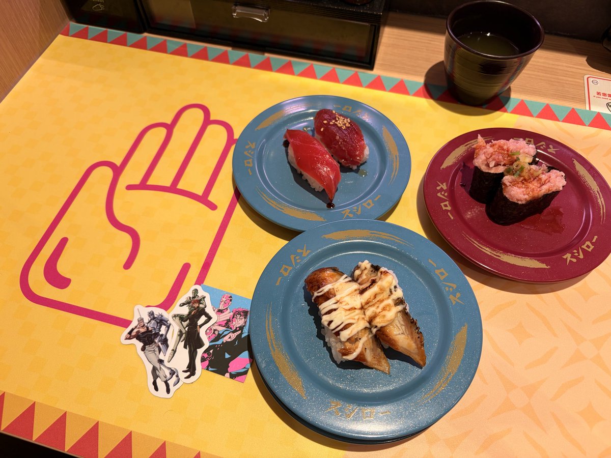 xichu518's tweet photo. 台湾🍣ローともコラボしてくれて今日は一人で楽しんだ～（太郎グッズ持っていなかった⋯） https://t.co/IhGOiBMoG7