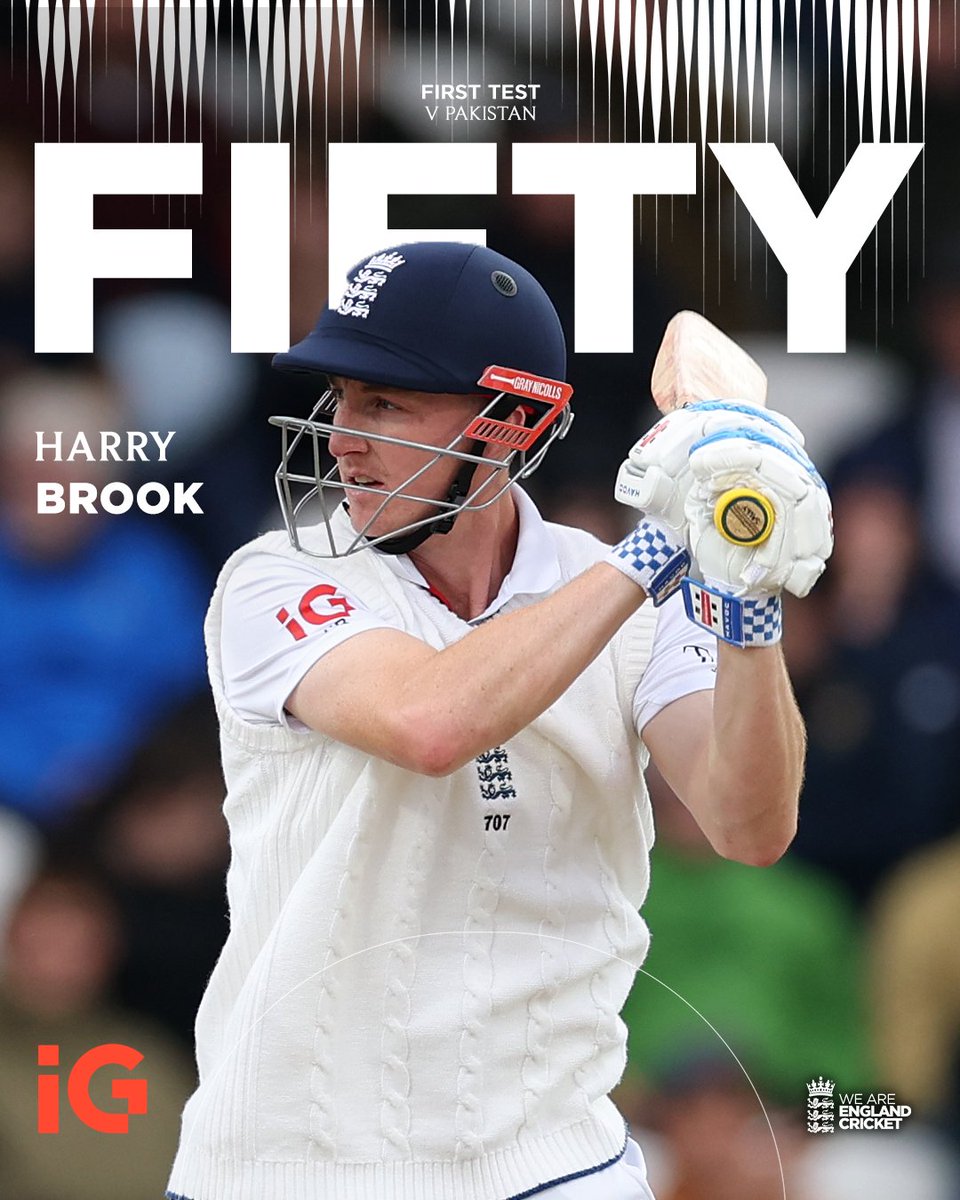 englandcricket's tweet photo. Hitting his straps on home turf 💪
Batted, Brooky! 👏 @IGCom 🤝 https://t.co/8CDk5R4qjw