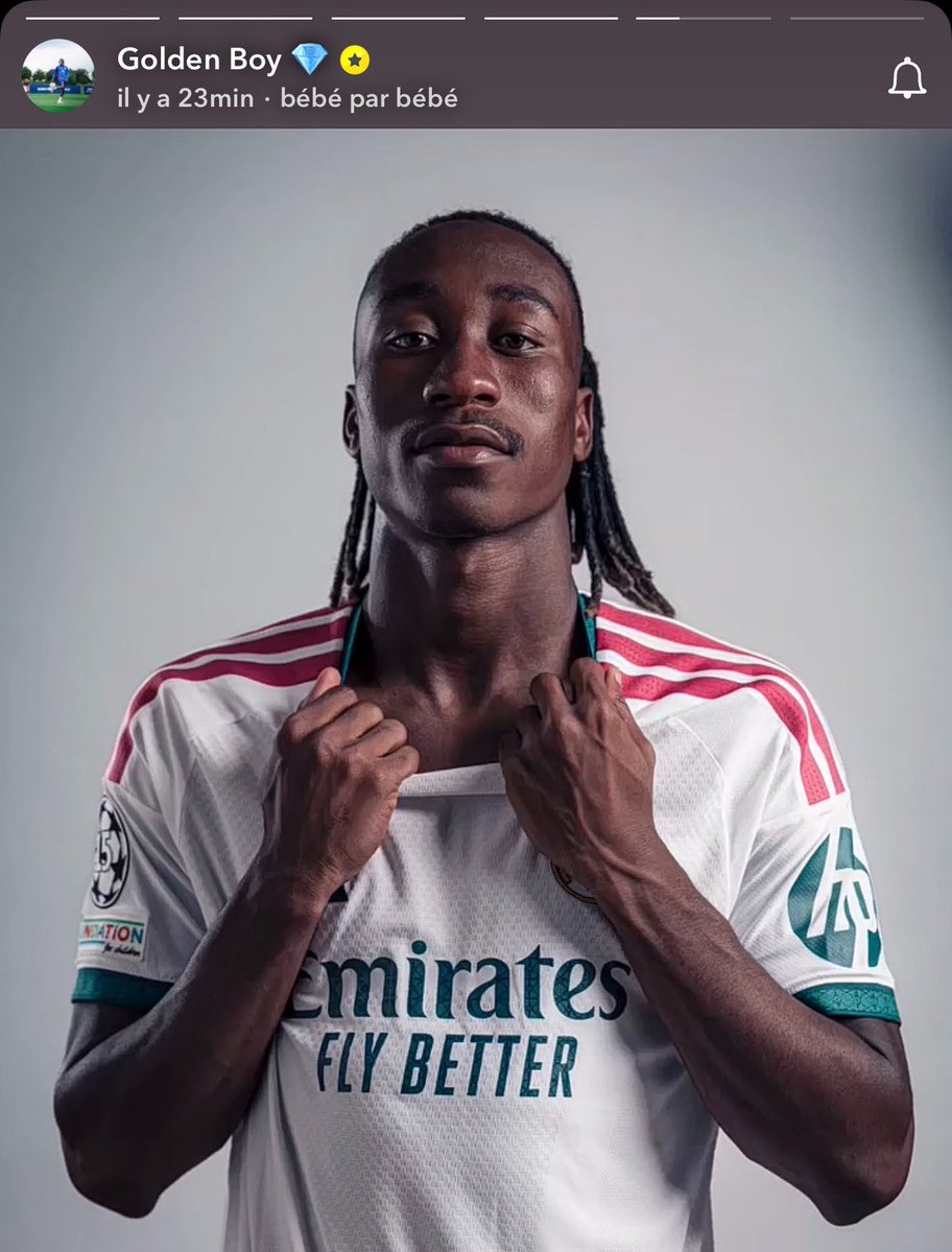 SeydinaOfficial's tweet photo. Le Golden Boy Yan Diomande a partagé ses photos officielles avec le Real Madrid 

🌕 https://t.co/jcZ1didah6