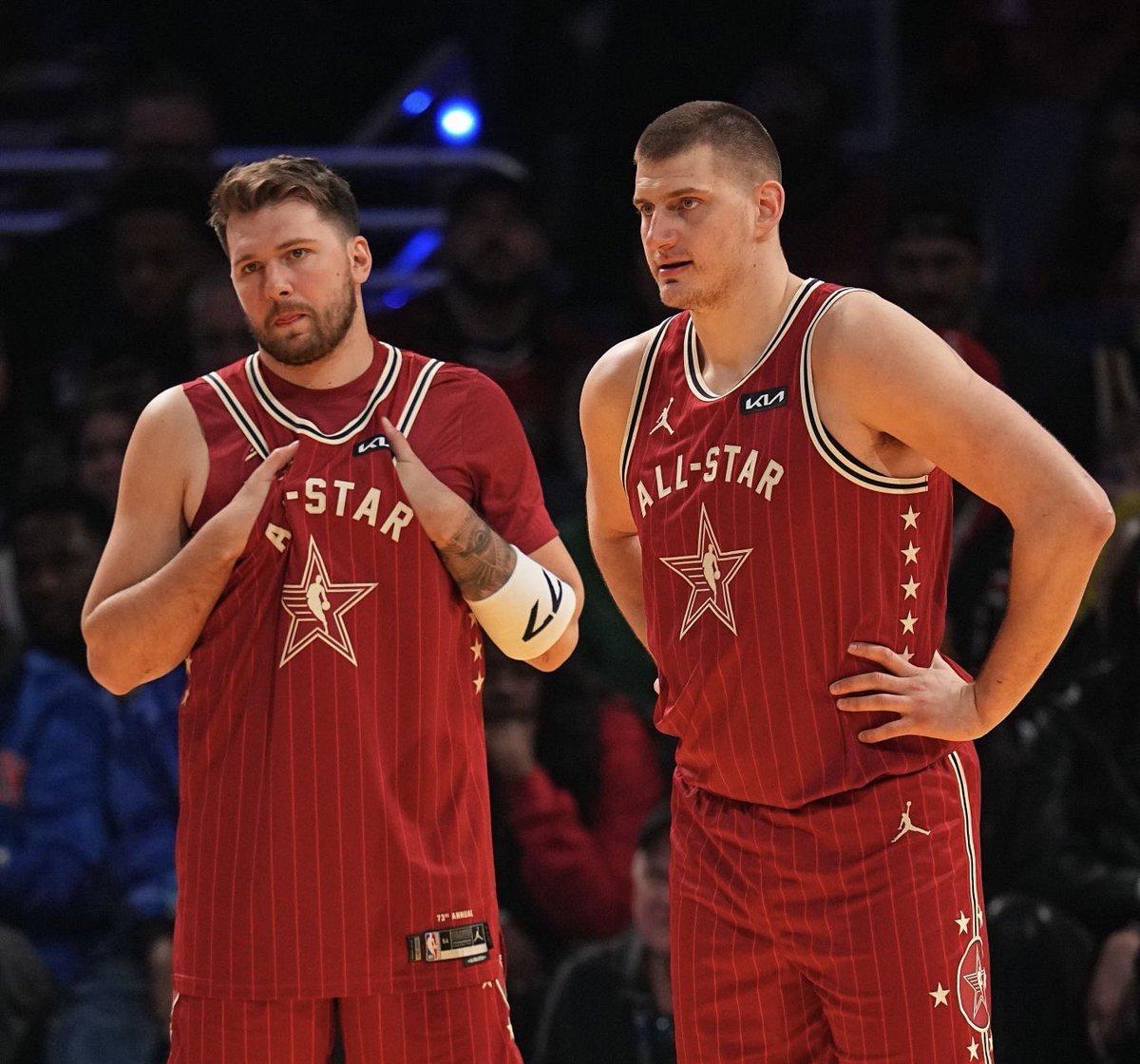 Fullcourtpass's tweet photo. The Lakers organization’s eyes are going to be “dead-set” on Nikola Jokic and the Denver Nuggets once their ownership situation is figured out, per @AnthonyIrwinLA https://t.co/xFl7Mqg7Qz