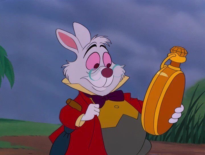 DailyToonMen's tweet photo. White Rabbit from Alice In Wonderland! 

(1951) https://t.co/DRGpqxikIl