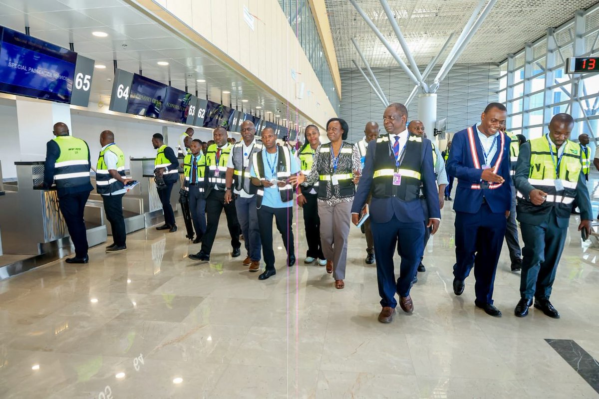 UgandaCAA's tweet photo. PICTORIAL: MEMBERS OF PARLIAMENT GUIDED TOUR OF FACILITIES AT ENTEBBE INTERNATIONAL AIRPORT https://t.co/sLVl9u459s
