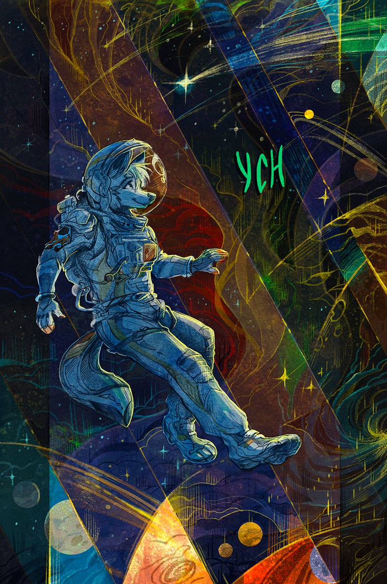 Taski_Guru's tweet photo. Multislot YCH - "The Edges of the Universe"

(6/6 slots are open)
Claim for a character: $90 for an anthro
(if you keep the spacesuit).
If you want to remove the spacesuit, then it's +$20
Each additional character: + 80
Background changes +5-15
✨💫🌘🪐☄️🌙🌌⭐
#yourcharacterhere https://t.co/uxSNNkewVC
