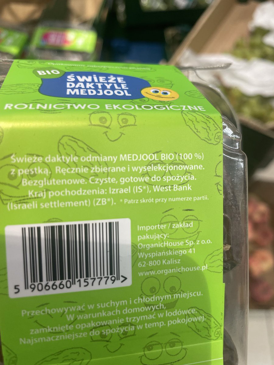 zofia_malisz's tweet photo. Wstyd @Lidl_Polska sprzedajecie daktyle z izraelskich osadnictw na Zachodnim Brzegu. Ładnie tak zarabiać na okupacji i nielegalnym osadnictwie? https://t.co/FHgpS8sAR8