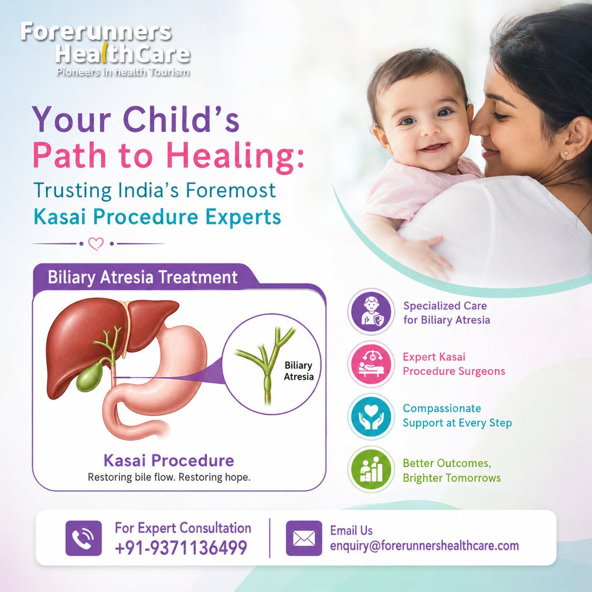 forerunnerscons's tweet photo. Your Child’s Path to Healing: Trusting India's Foremost Kasai Procedure Experts

🌐: https://t.co/uZsdwGaBGi

✉️: enquiry@forerunnershealthcare.com
📲: +91-9371136499

#BiliaryAtresiaTreatment #LiverBiliary #KasaiProcedure #BiliaryAtresiaSurgeons https://t.co/PlbbmN9Ojq
