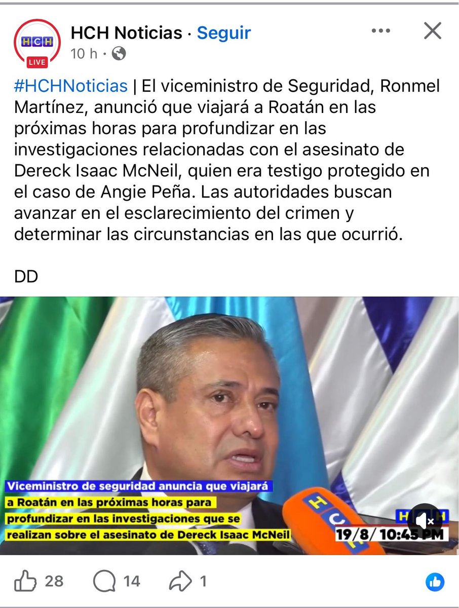 HsilvAvalos's tweet photo. Esto es una farsa. Este oficial era el jefe de la DPI en Roatán cuando Angie Peña fue secuestrada. Durante semanas le insistió a la familia que la joven había desaparecido de forma accidental. Él sabe muy bien todo lo que pasa en Roatán. 1/3 🪡 https://t.co/C8QDAkL2IS