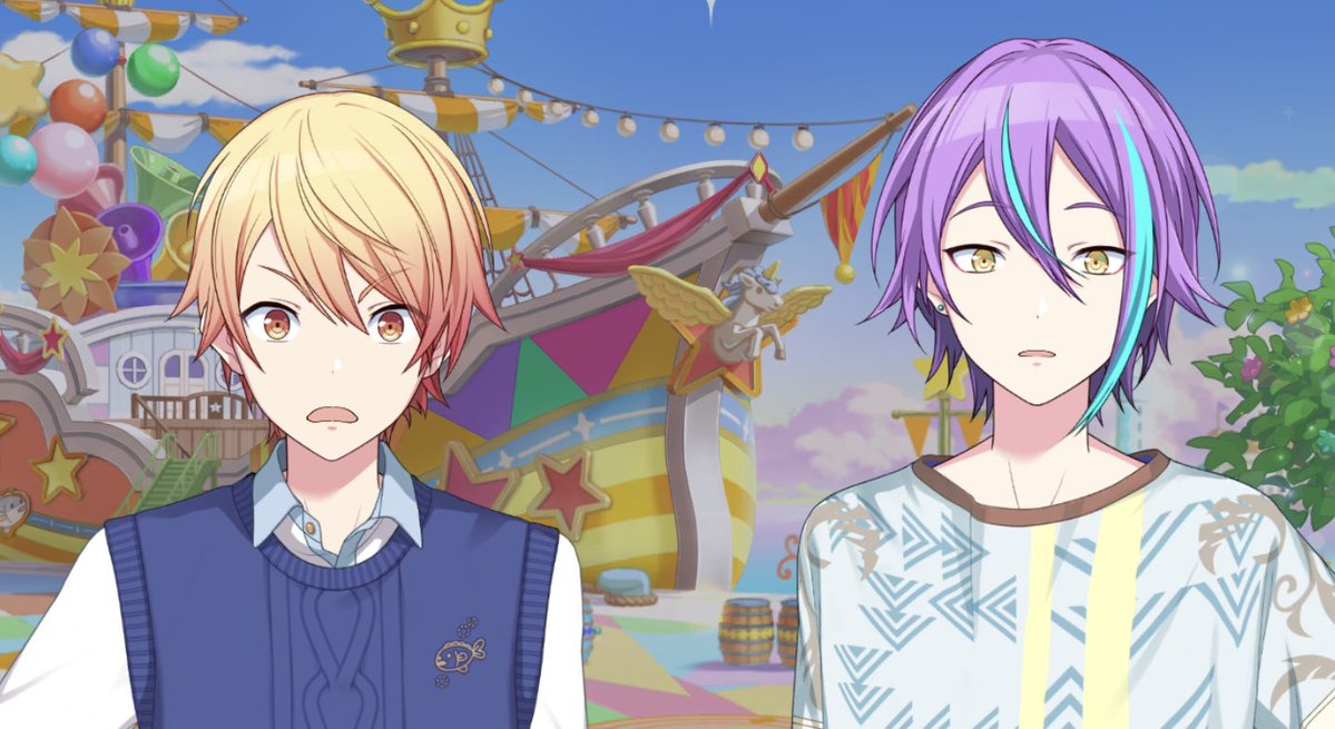 bokuhabakudan's tweet photo. エリア会話見てただけなのに二人とも何故かずっと口開けててこの違いに萌えなさいと示唆されているようでした（萌えます）
デフォルト口ちっちゃい🌟と大きい🎈　そしてリアクションがデカい🌟と驚きは顔に出にくい🎈 https://t.co/OVBxFoq7vi